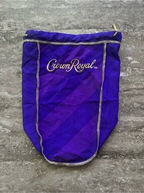 Crown Royal Purple Velvet Drawstring Mini Bag
